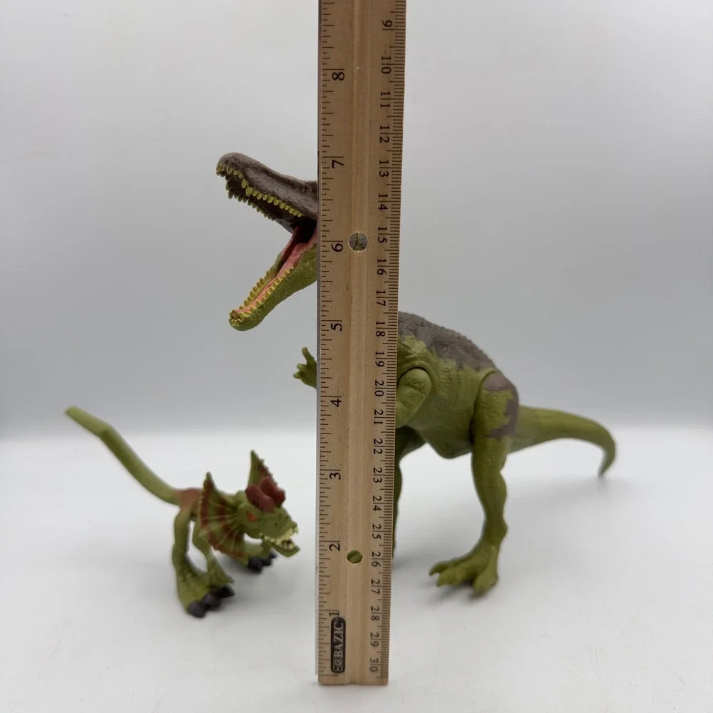 Mattel Jurassic World Baryonyx Dilophosaurus Green Figures 2020 GYX96 12in Set